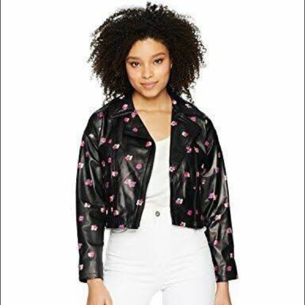 Like New Rebecca Taylor Floriana Leather Jacket 2
